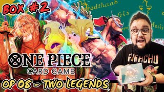 ONE PIECE TCG  OP 08 quotTWO LEGENDSquot UNBOXING  SECOND BOX  Bandai [upl. by Luap]