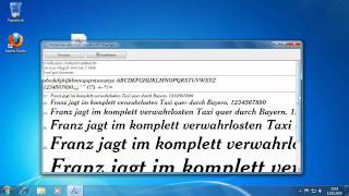 Windows 7  Schriftarten Die Neuheiten in Windows 7 [upl. by Allegna]