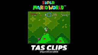 Super Mario World 96exit Speedrun in 50 seconds mario glitch shorts [upl. by Novyat668]