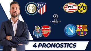 🇪🇺 Pronostic Foot LIGUE DES CHAMPIONS  Mes 4 PRONOSTICS  Ligue des Champions [upl. by Berstine]