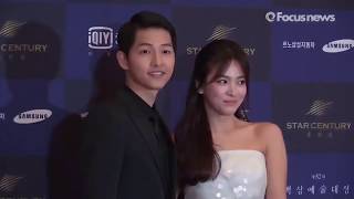 Song Joong Ki amp Song Hye Kyo Sweet Moments at 52nd Baeksang Arts Awards [upl. by Hisbe]