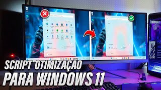 🤯NOVO SCRIPT DE OTIMIZAÇÃO PARA TORNAR O WINDOWS 11 MAIS RÁPIDO [upl. by Catharina]