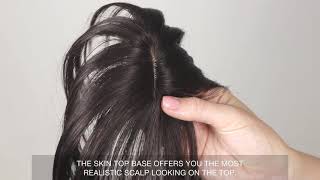 How to apply UniWigs clipin human hair bangsfringe  Hair topper 101 [upl. by Wistrup371]