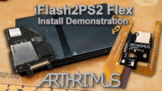 iFlash2PS2 Flex Release Candidate Install SD Card Adapter for PS2 Slim [upl. by Aikat]