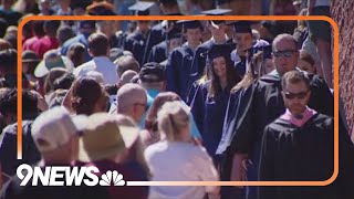 Traffic from I70 crash slowed families students driving to Red Rocks for Colorado high school grad [upl. by Devy]