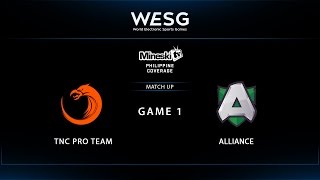 WESG 2017  TNC Pro Team vs Alliance  Game 1 [upl. by Anelec]