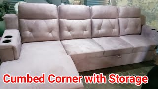 Sofa combed Corner Recliner with storage box New Sofa design furniture [upl. by Truman]