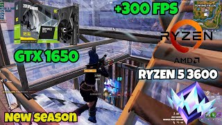 Fortnite GeForce GTX 1650  AMD Ryzen 5 3600 Competitive Benchmark Performance mode all low32gb ram [upl. by Elspeth]