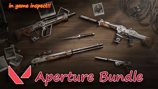 NEW VALORANT BUNDLE  APERTURE BUNDLE in Game  THE MELEE COPY PASTE FROM CS [upl. by Tyika469]