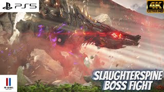 Horizon Forbidden West burning shores slaughterspine Boss Fight [upl. by Jordain]