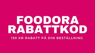 FOODORA RABATTKOD 2023  FRI LEVERANS INFLUENCER [upl. by Nnov]