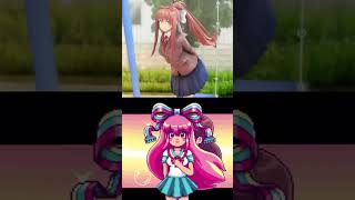 Monika vs Giffany vsedit ddlc gravityfalls [upl. by Neetsyrk669]