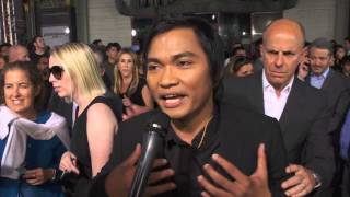 Furious 7 Tony Jaa Official Red Carpet Movie Premiere Interview  การสัมภาษณ์  ScreenSlam [upl. by Neeoma]