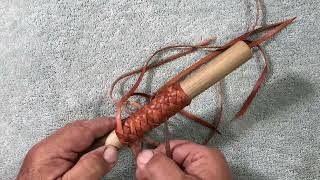 Finishing a 4 Strand Multi Strand Knot with Gaucho Bights [upl. by Yrojram]