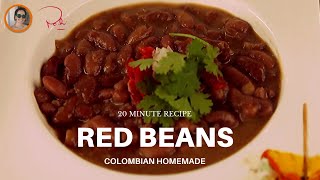 Freezable Colombian Homemade Red Beans One Pot Recipe Kid Power back to School by chefpachi [upl. by Lacram]