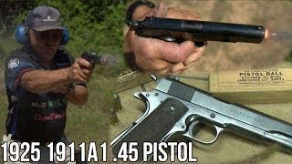 1911A1 45 Pistol from 1925 in SlowMo [upl. by Sofia]