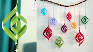 Attractive Paper Wall Hanging  DIY easy paper crafts tutorial  Christmas Wall decoration ideas [upl. by Nesilla]