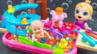 75 Minutes Satisfying with Unboxing Cute Toys Collection Mini Swimming Pool Slide  Review Toys [upl. by Eladnek]