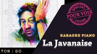 La Javanaise  Gainsbourg Karaoke Piano version intimiste  Anggun [upl. by Orel825]