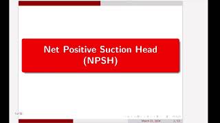 Net Positive Suction Head NPSH Numerical fluidmechanics npsh chemicalengineering [upl. by Nosreve]