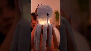 THIS PLUSHIE LIGHTS UP 🥹🐙🩵💡 asmr [upl. by Nylinej264]