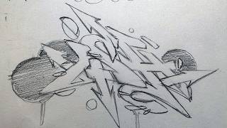 Como hacer graffitis paso a paso graffiti art [upl. by Willi903]