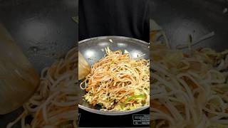 Street Style Veg Chowmein ASMR Cooking  shorts food cooking asmr indianasmrworld streetfood [upl. by Denten]