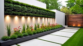 300 NEW Home Garden Wall Design Ideas 2024 Backyard Boundary Fence Designs  Garden Wall Decor Ideas [upl. by Nacim]