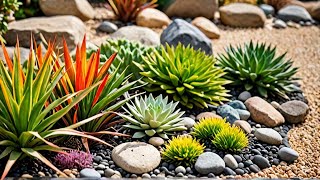 Top 5 Colorful Rock Garden Plants that florish Bad Soil in barrel lands KidsDIY [upl. by Shoshanna646]