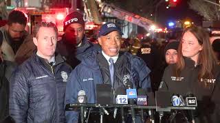 FDNY Commissioner Laura Kavanagh joins Mayor to provide update on building collapse in the Bronx [upl. by Jourdain]