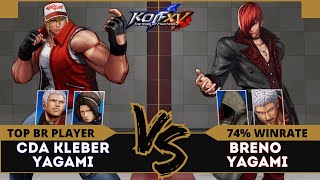 KOFXV🕹️ KLEBER YAGAMI Duo LonYashiroTerry vs BRENO YAGAMI KukriOYashiroIori🕹️Replay Match [upl. by Law]