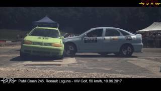 Seitenkollision Renault Laguna – VW Golf IV 50kmh [upl. by Nicoline289]