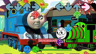 FNF NEW Angler Linus Samson The Brave Locomotive VS Bluey Engine  Friday Night Funkin [upl. by Anglo]