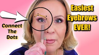 Easy Eyebrow Tutorial for Beginners amp Women 40 to 65 [upl. by Yadrahs]