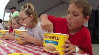 Ice Cream Eating Contest at Tenn State Fair [upl. by Ihcalam]