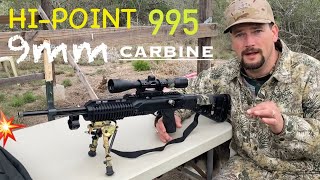 HiPoint 995 9mm Carbine Rifle Target Practice [upl. by Racklin]