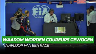 Waarom worden F1 coureurs gewogen na afloop van een race  Formule 1 FactChecker [upl. by Eikceb]