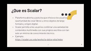 Humanidades Digitales en Bibliotecas Scalar [upl. by Anyer]