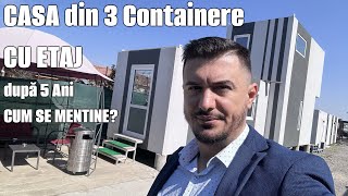 CASA din 3 Containere CU ETAJ după 5 Ani CUM SE MENTINE [upl. by Lozar]