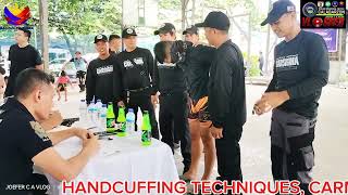 HANDCUFFING TECHNIQUES CARMONA Representative TANOD OLYMPIC CPPO IMUS CITYAUGUST 30 2024 [upl. by Niboc]