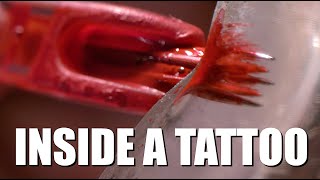 Tattoo on Transparent quotSkinquot at 20000fps  The Slow Mo Guys [upl. by Vi664]