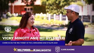 Vicky Minott and MJ Byleveld talk about the big three in the LOrmarins Kings Plate 2023 [upl. by Ynatsyd76]