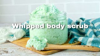 HOW TO MAKE WHIPPED EMULSIFIED FOAMING SUGAR SCRUB RECIPE [upl. by Ahsatan]