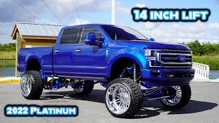 14 inch Lifted 2022 Platinum F250 [upl. by Ennahgiel83]