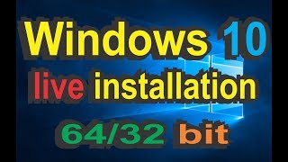 How to install windows 10 6432 bit [upl. by Dodwell]