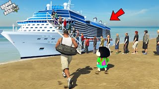 Franklin First Big Ship Experience in GTA 5 [upl. by Standing950]