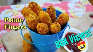 Potato Fingers with Cornflakes Recipe [upl. by Aric]