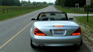 2004 mecedes benz sl 500 rear muffler delete [upl. by Itnaihc]