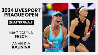 Magdalena Frech vs Anhelina Kalinina WTA Match Highlights  2024 Livesport Prague Open  QF [upl. by Arihsan]