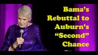 Jeanne Robertson  Bamas Rebuttal to Auburns quotSecondquot Chance [upl. by Rae]